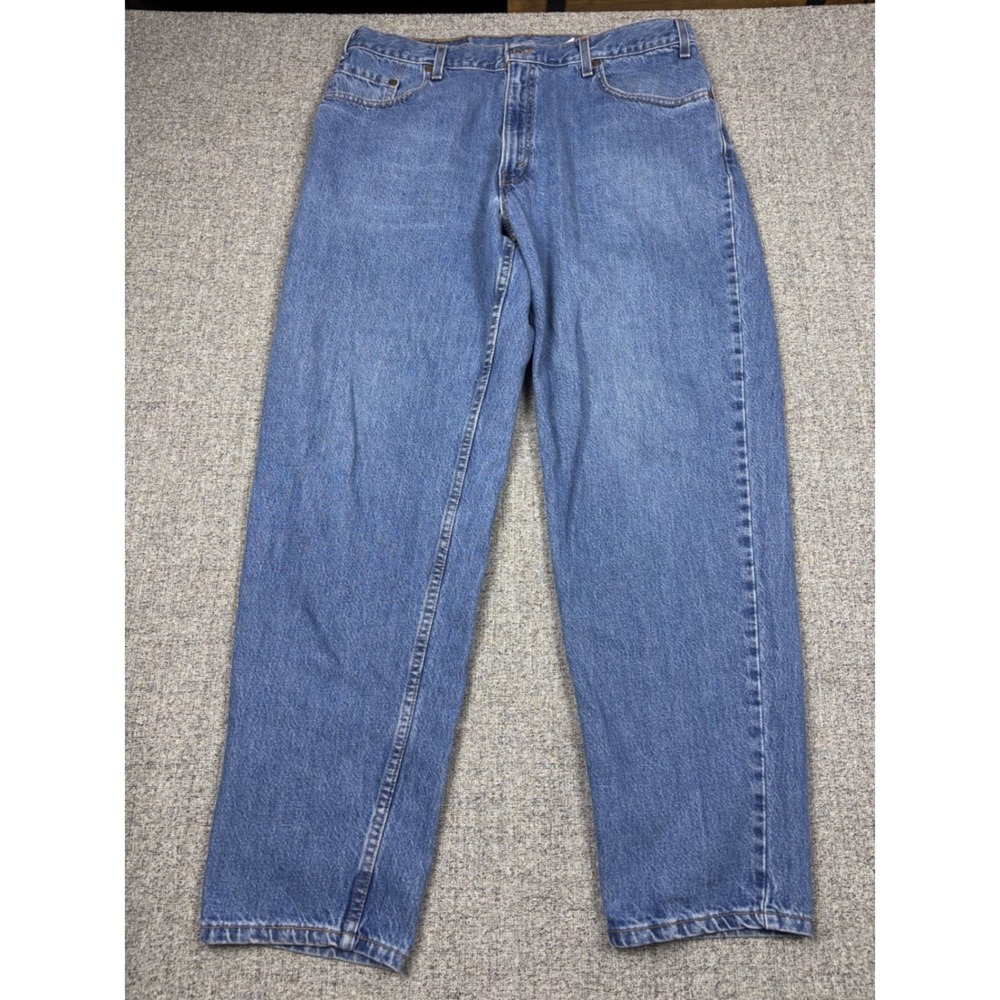 Vintage Levis 560 Loose Fit Tapered Leg Jeans Mens 38x31 Blue Made in USA Denim